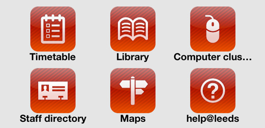 UniLeeds App icons
