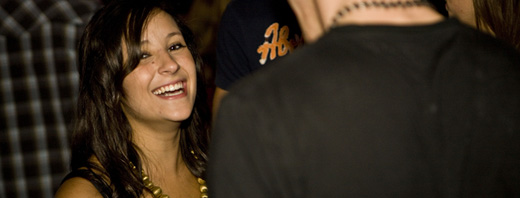 Laughing student 