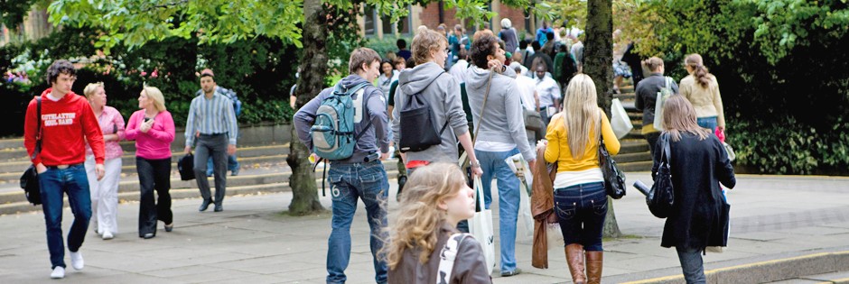 Students on campus