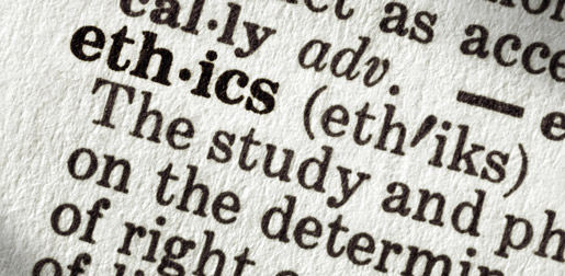 a skewed perspective of the dictionary definition of ethics