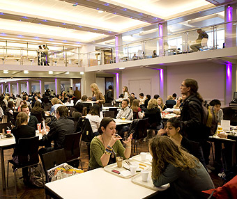 The refectory is just one of the places you can eat