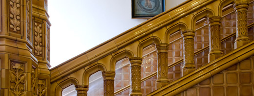 Elaborate stairway near the Great Hall