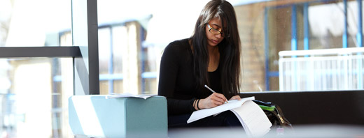 Student working 