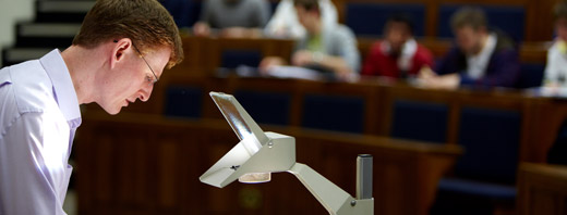 Lecturer teaching