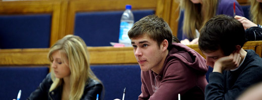 Students in a lecture