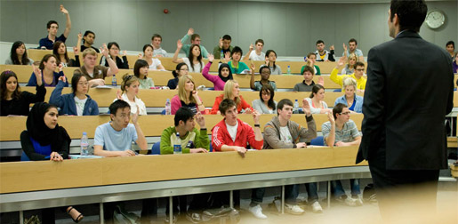 Image of students in lecture theatre