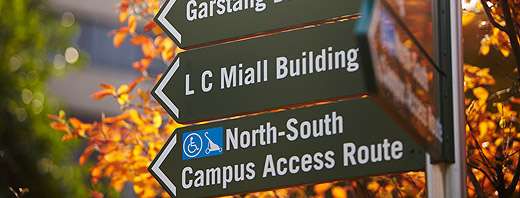 Campus sign 