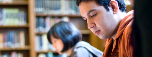 Students working