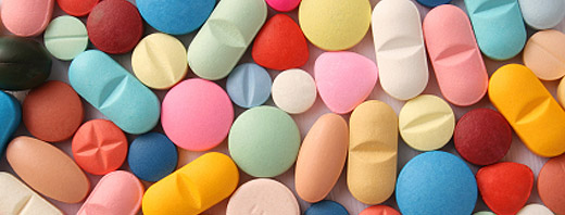 Assorted pills