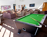 Pool table in the staff centre