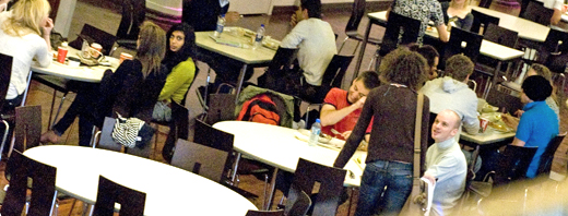 Lunch time in the refectory