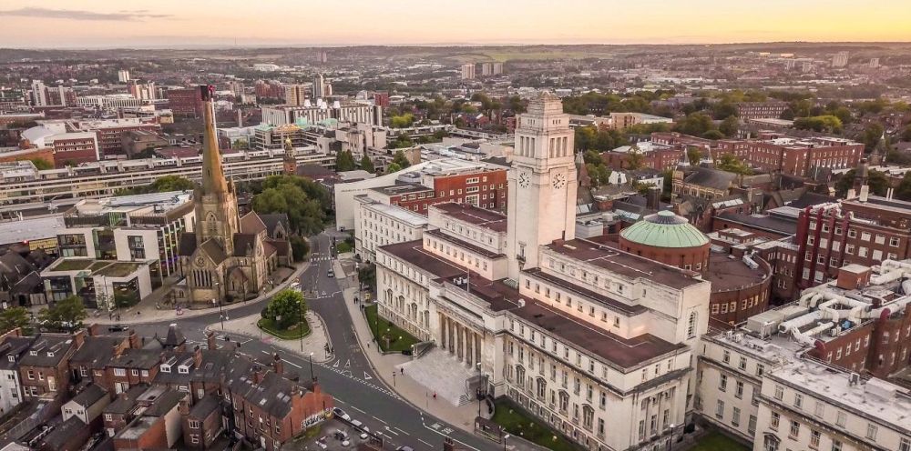 Aerial view of the Parkinson Building