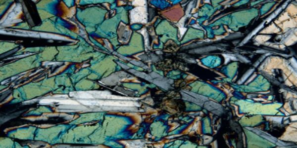 Cross section of the newly discovered type of basalt.
