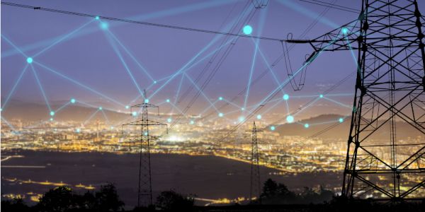 Landscape featuring an electricity pylon.