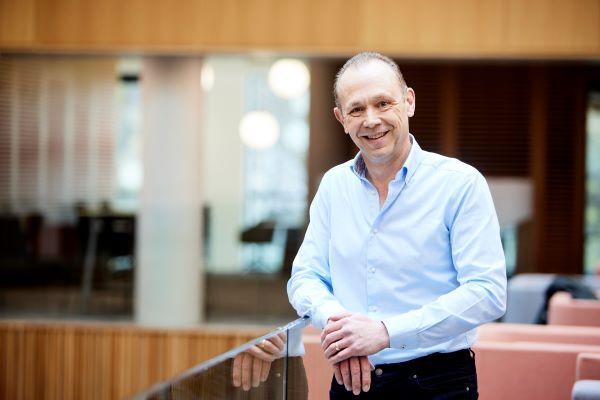 Dr Martin Stow stood in the University of Leeds