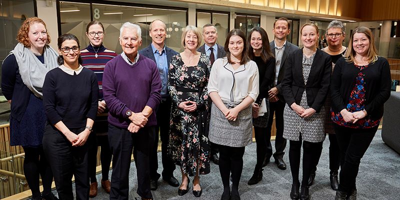 University staff with senior members of EPSRC