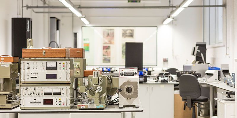 textiles materials in the lab