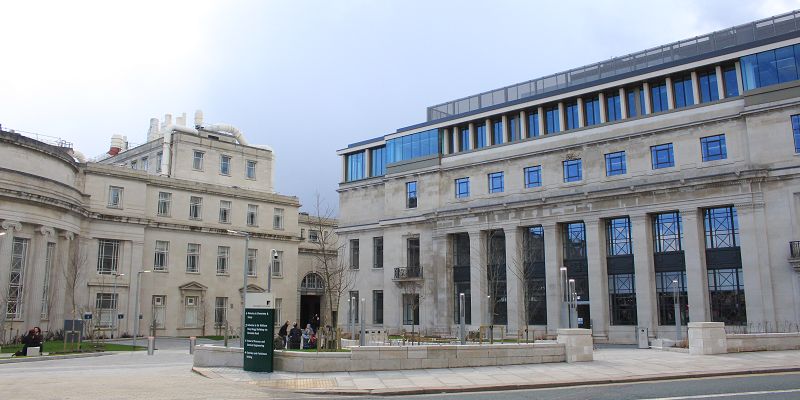 The front of the old School of Mining which is part of the new Sir William Henry Bragg building.