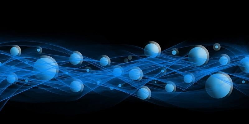 Image shows a graphical representation of the spin of atoms