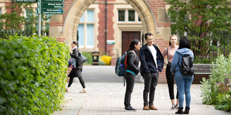 Students on campus