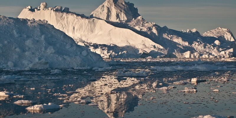 Icebergs in Disko Bay, Greenland