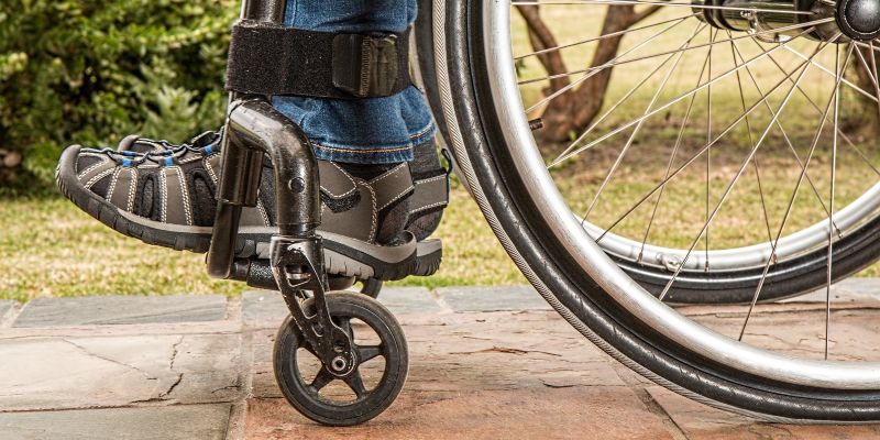 A person sitting in a wheelchair