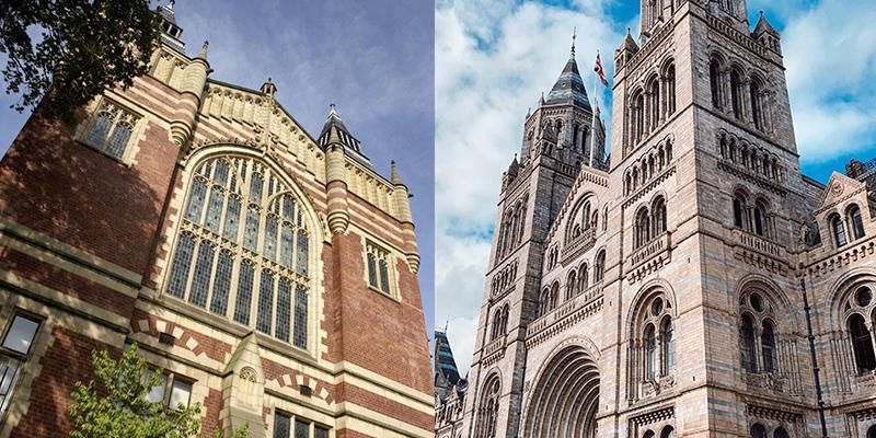 The University's Great Hall beside the entrance to the Natural History museum