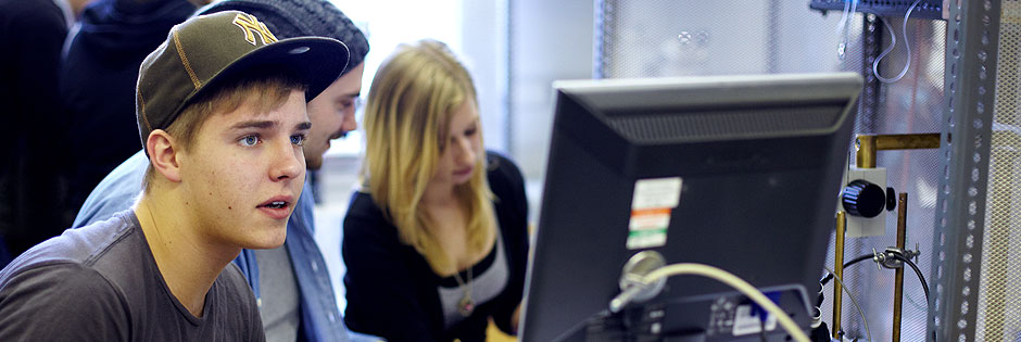 Students using IT facilities