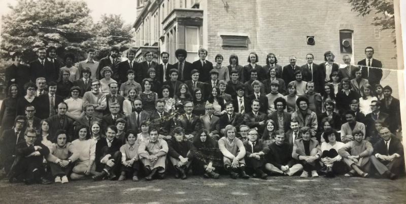 Madan Luthra and the staff of the Department of Biochemistry, 1970-71