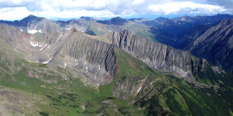 Continental volcanic arcs such as this one in Kamchatka, Russia, are rapidly weathered, driving CO2 removal from the atmosphere over geological time.
