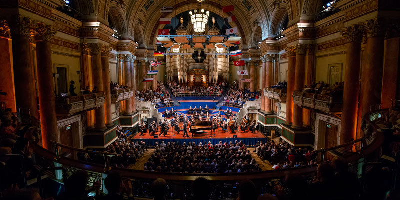 Leeds Town Hall during the finals of the 2018 Leeds Piano Competition on Saturday 15 September