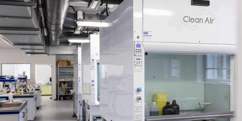 Clean Air machines in the School of Design Chemistry Lab.