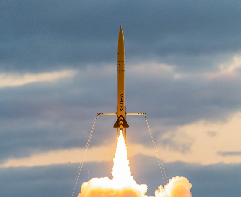 LURA rocket launches into the air
