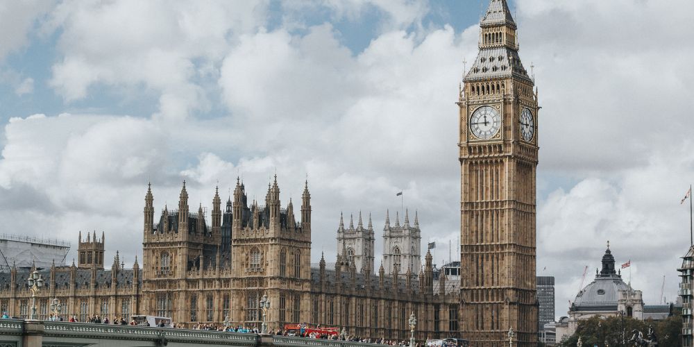 Big Ben and the Houses of Parliament in London via Marcin Nowak/Unsplash.com.