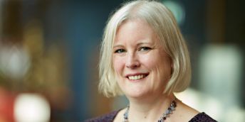 Professor Cath Noakes smiling