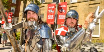 Knights at a previous International Medieval Congress