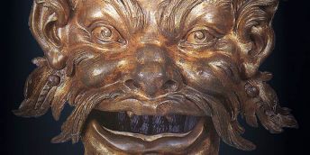 A bronze mask from The Bowes Museum