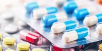 Blister packs of drugs.