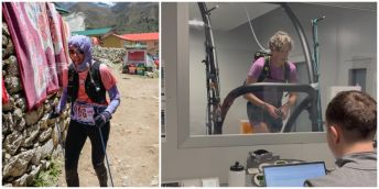 Dr Shaunna Burke on the Everest Marathon and on the treadmill in Leeds Beckett University's altitude chamber