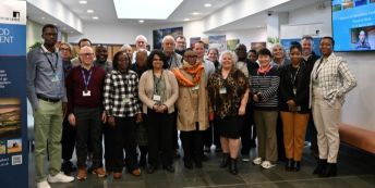 Group photo of the Mayor and other people involved in the project