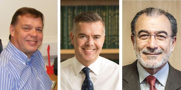 Head and shoulders shots of three men from the Royal Academy of Engineering