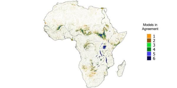 Africa flood map