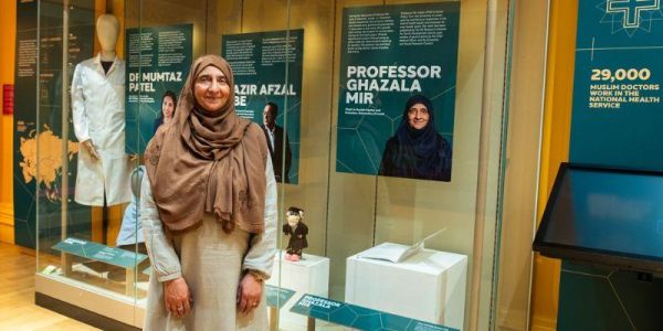 Top image: Professor Ghazala Mir, Chair in Health Equity and Inclusion at the University of Leeds, who is featured in the exhibition.