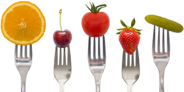 Forks and food