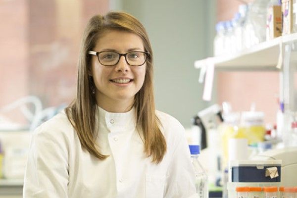 Emma Brown in a laboratory