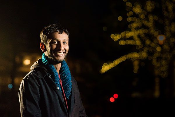 Ishan Lee, MA Advertising and Marketing student at Light Night