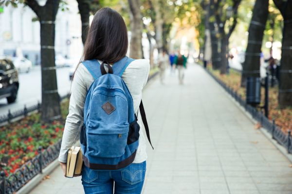 Student walking