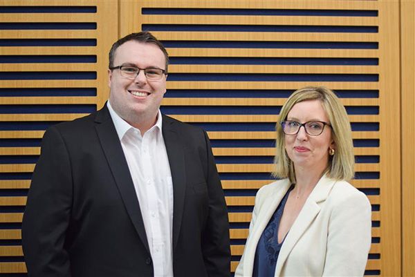 Mike Eakins and Abi Rowson