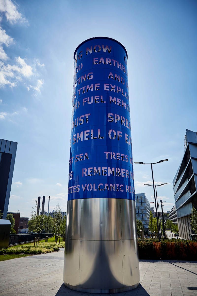 Converse Column, the latest piece of public art at the University of Leeds