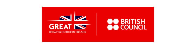 British Council logo and Great Britain & Northern Ireland logo.
